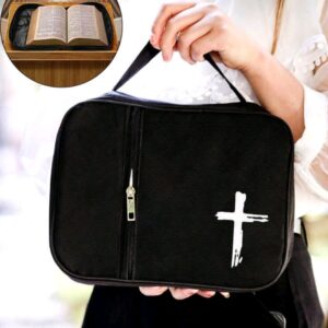 Bible cover - Black with Cross