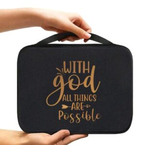 Bible cover -With God all things are possible